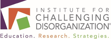 A logo for the institute of challenge and disorganization.